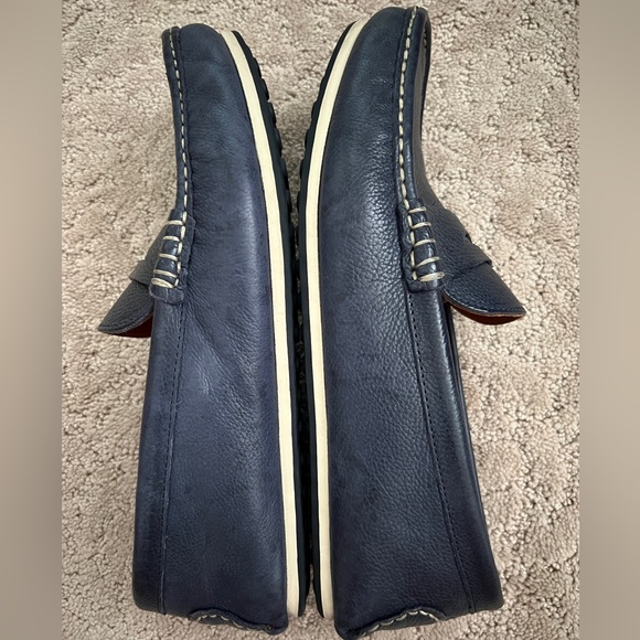 Allen Edmonds Turner Navy Blue Penny Loafer - Picture 5 of 9